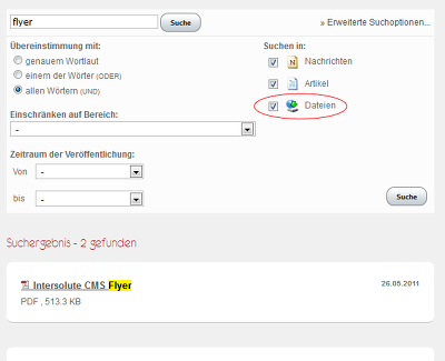 Cms Suche In Pdf