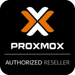 Proxmox Authorized Reseller Logo Inverted Color 1280px